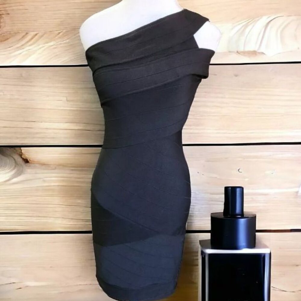 Adrianna Papell One Shoulder Bandage Bodycon Dress